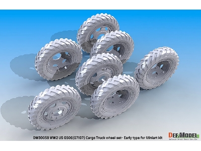U.S. G7107(G506) Cargo Truck Early Type Wheel Set - zdjęcie 11
