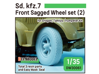 Ww2 German Sd.Kfz.7 Front Sagged Set - zdjęcie 1