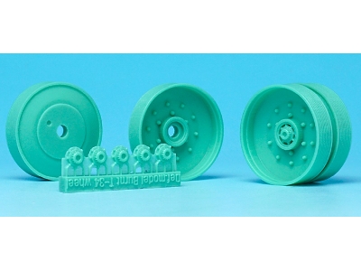 T-34/85 Burnt Plate Type Roadwheel Set - zdjęcie 2