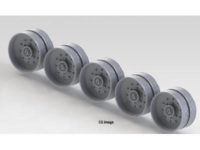 T-34/85 Burnt Plate Type Roadwheel Set - zdjęcie 11