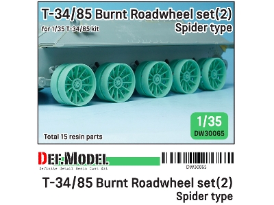 T-34/85 Burnt Spider Type Roadwheel Set - zdjęcie 1