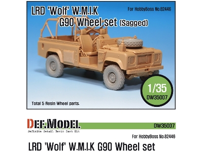 Lrd Xd Wolf 'w.M.I.K' G90 Sagged Wheel Set (For Hobbyboss 1/35) - zdjęcie 1