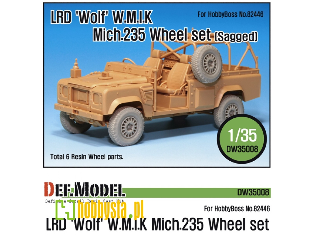 Lrd Xd Wolf 'w.M.I.K' Mich.235 Sagged Wheel Set (For Hobbyboss 1/35) - zdjęcie 1 Lrd Xd Wolf 'w.M.I.K' Mich.235 Sagged Wheel Set (For Hobbyboss 1/35) - zdjęcie 1