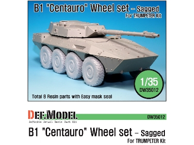 B1 Centauro Rcv Sagged Wheel Set (For Trumpeter 1/35) - zdjęcie 1