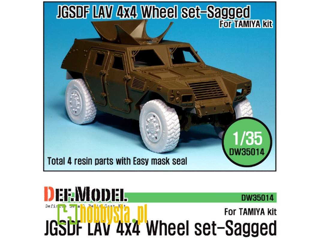 Gsdf Lav 4x4 Sagged Wheel Set (For Tamiya 1/35) - zdjęcie 1 Gsdf Lav 4x4 Sagged Wheel Set (For Tamiya 1/35) - zdjęcie 1