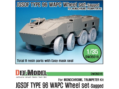 Jgsdf Type 96 Wapc Sagged Wheel Set (For Trumpeter 1/35) - zdjęcie 1