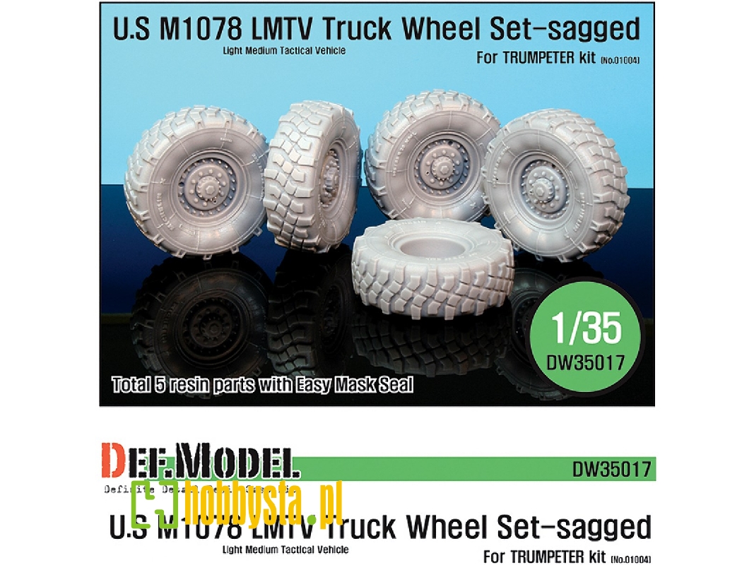 M1078 Lmtv Truck Sagged Wheel Set (For Trumpeter 1/35) - zdjęcie 1 M1078 Lmtv Truck Sagged Wheel Set (For Trumpeter 1/35) - zdjęcie 1