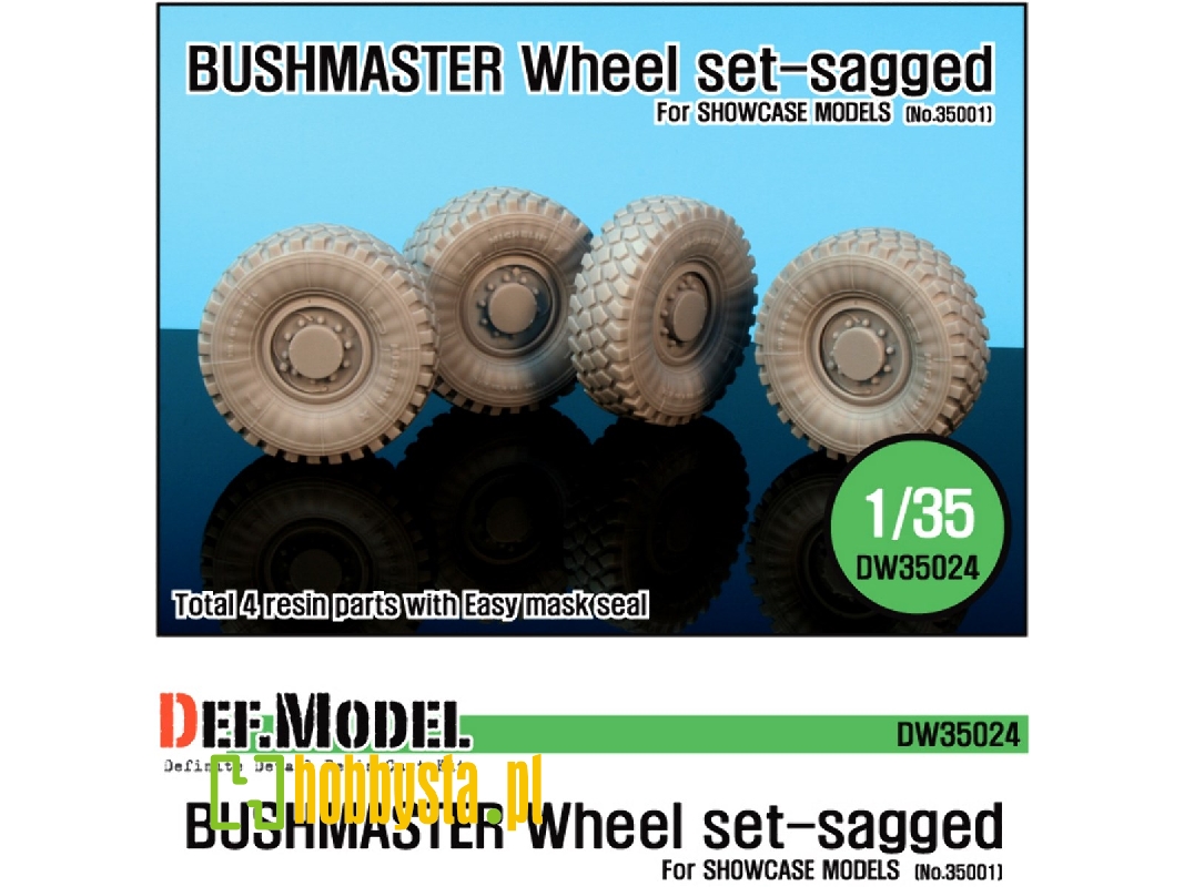 Imv Bushmaster Sagged Wheel Set (For Showcase 1/35) - zdjęcie 1 Imv Bushmaster Sagged Wheel Set (For Showcase 1/35) - zdjęcie 1