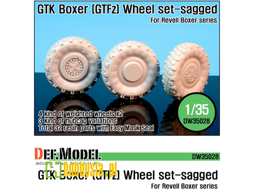 Gtk Boxer (Gtfz) Sagged Wheel Set (For Revell 1/35) - zdjęcie 1