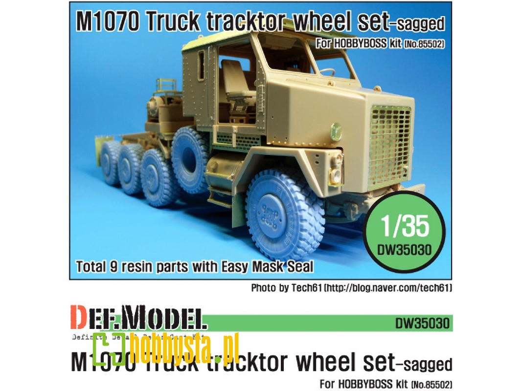 M1070 Truck Tractor Sagged Wheel Set (For Hobbyboss 1/35) - zdjęcie 1 M1070 Truck Tractor Sagged Wheel Set (For Hobbyboss 1/35) - zdjęcie 1