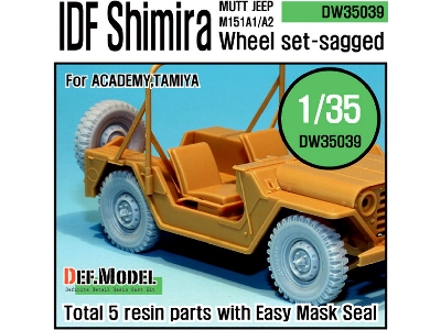 Idf M151 Shimira Sagged Wheel Set (For Academy 1/35) - zdjęcie 1