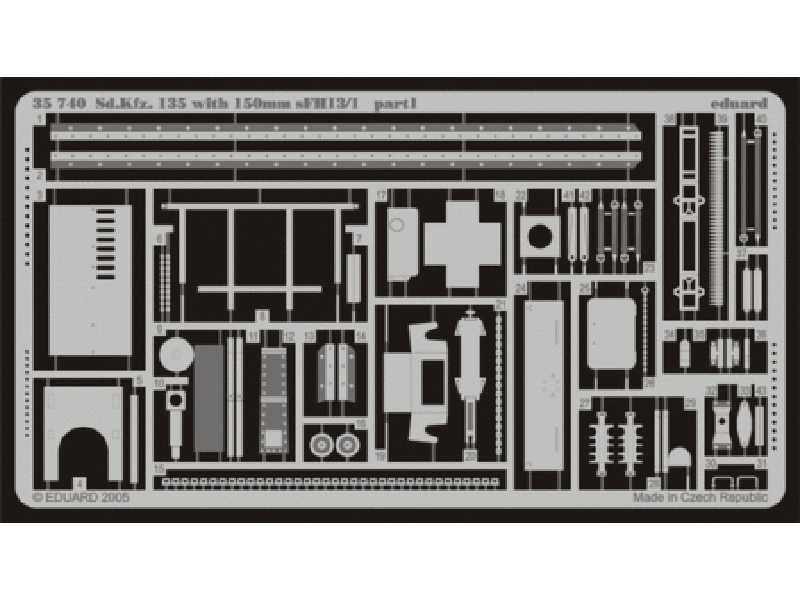  Sd. Kfz.135 with 150mm sFH13/1 1/35 - Rpm - blaszki - zdjęcie 1