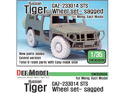 Gaz-233014 Sts Tiger Sagged Wheel Set (For Meng,xact 1/35) - zdjęcie 1
