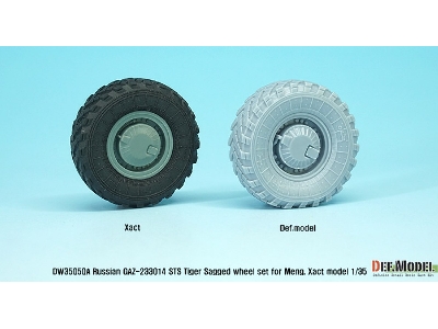 Gaz-233014 Sts Tiger Sagged Wheel Set (For Meng,xact 1/35) - zdjęcie 3