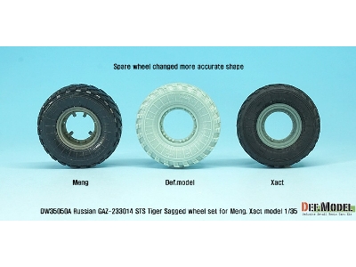 Gaz-233014 Sts Tiger Sagged Wheel Set (For Meng,xact 1/35) - zdjęcie 13