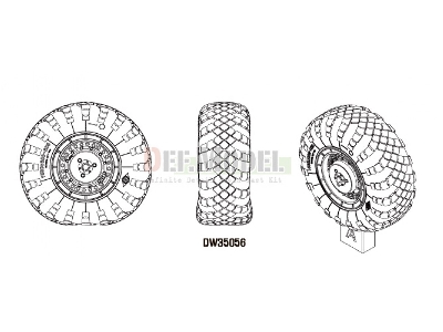 Scud B W/Maz-543 Sagged Wheel Set 1 (For Dragon 1/35) - zdjęcie 2