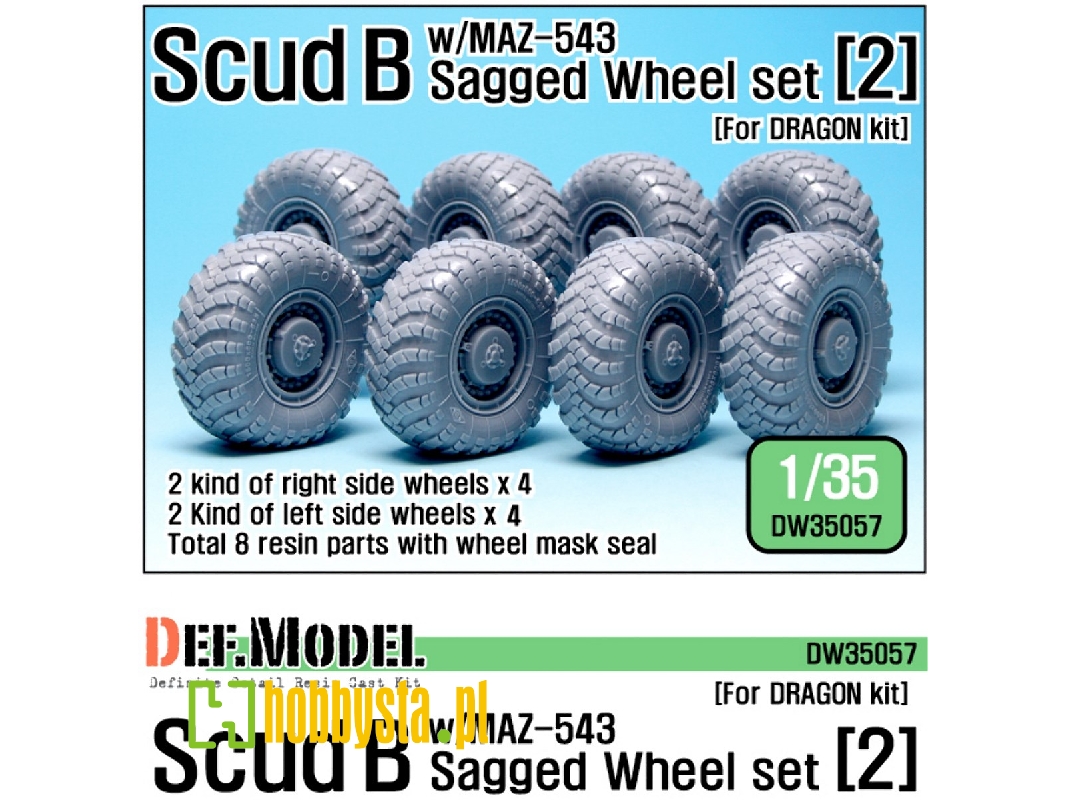 Scud B W/Maz-543 Sagged Wheel Set 2 (For Dragon 1/35) - zdjęcie 1