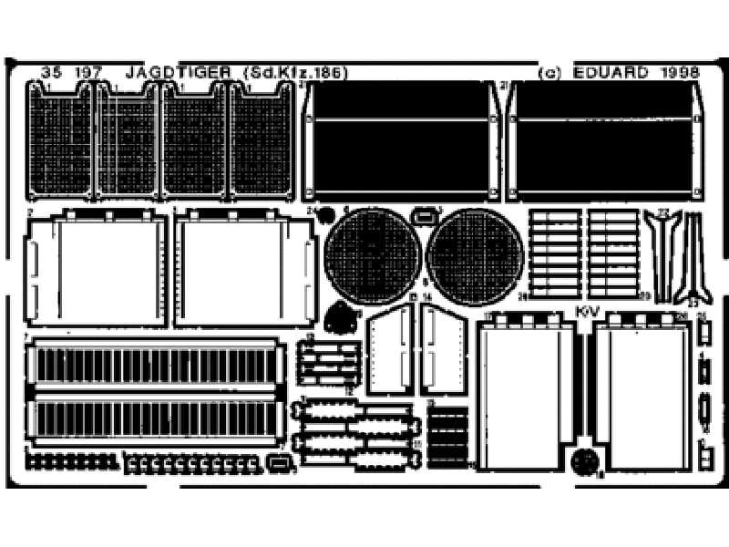 Sd. Kfz.186 Jagdtiger 1/35 - Revell - blaszki - zdjęcie 1 Sd. Kfz.186 Jagdtiger 1/35 - Revell - blaszki - zdjęcie 1