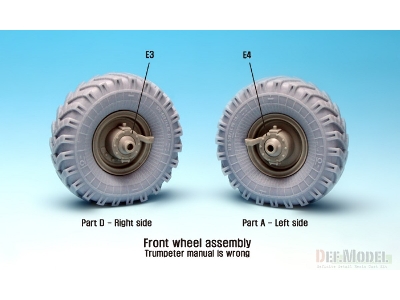 Russian Ural-4320 Truck / Bm21 Sagged Wheel Set (For Trumpeter 1/35) - zdjęcie 5