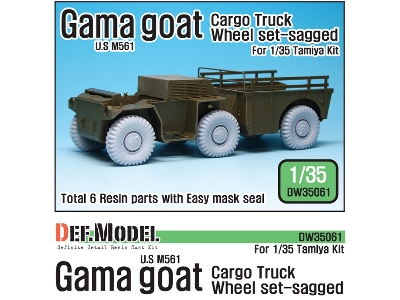 Us M561 'gama Goat' Sagged Wheel Set (For Tamiya 1/35) - zdjęcie 1