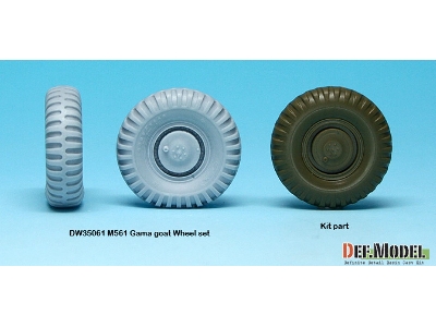 Us M561 'gama Goat' Sagged Wheel Set (For Tamiya 1/35) - zdjęcie 3