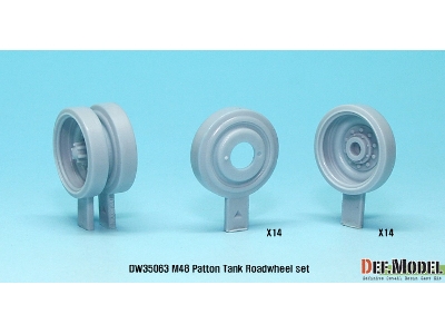 Us M48 Mbt Series Road Wheel Set (For Dragon 1/35) - zdjęcie 3