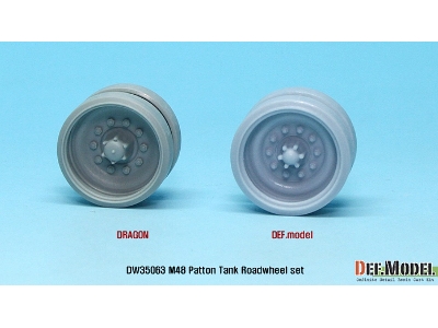 Us M48 Mbt Series Road Wheel Set (For Dragon 1/35) - zdjęcie 6