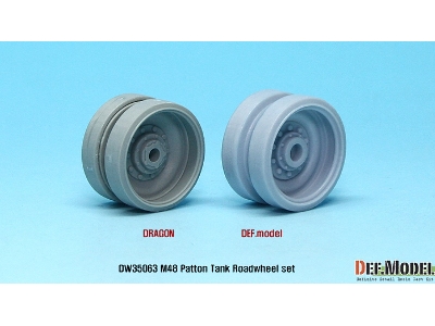 Us M48 Mbt Series Road Wheel Set (For Dragon 1/35) - zdjęcie 8