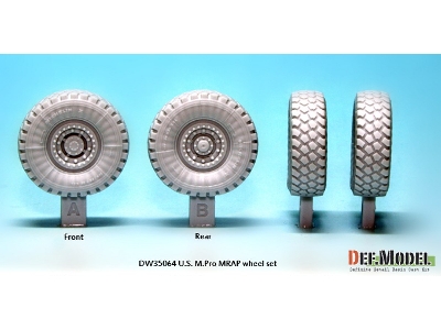 Us Mrap M-pro Sagged Wheel Set (For Kinetic 1/35) - zdjęcie 2