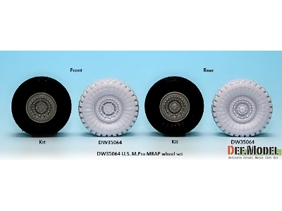 Us Mrap M-pro Sagged Wheel Set (For Kinetic 1/35) - zdjęcie 3