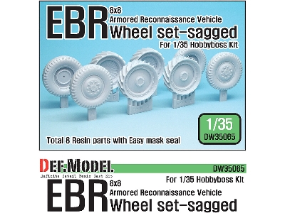 French Panhard Ebr Wheel Set (For Hobbyboss 1/35) - zdjęcie 1