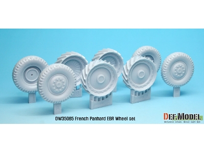 French Panhard Ebr Wheel Set (For Hobbyboss 1/35) - zdjęcie 2