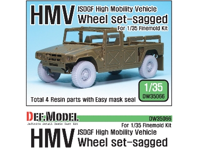 Jsdgf Hmv Sagged Wheel Set (For Finemolds 1/35) - zdjęcie 1