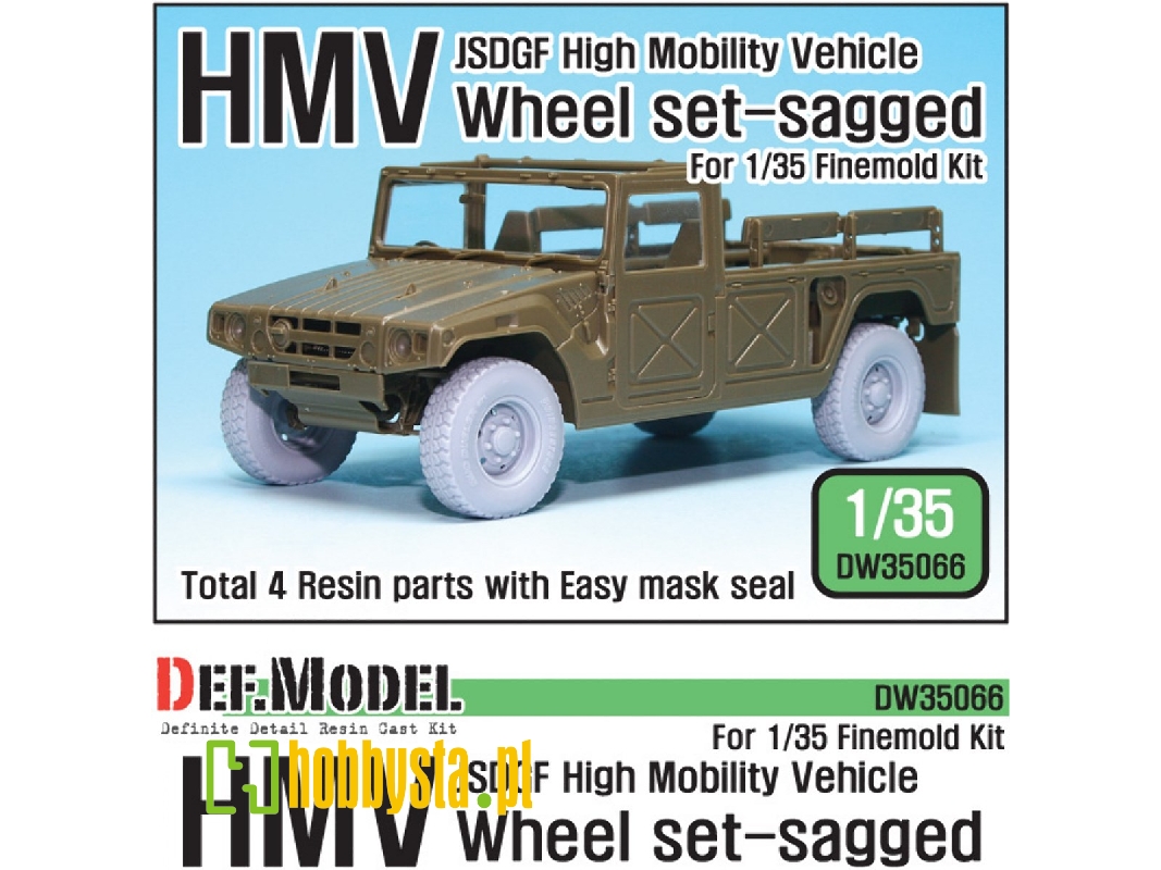 Jsdgf Hmv Sagged Wheel Set (For Finemolds 1/35) - zdjęcie 1