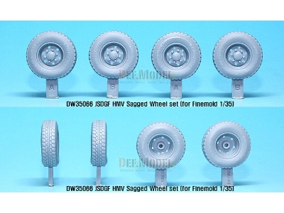 Jsdgf Hmv Sagged Wheel Set (For Finemolds 1/35) - zdjęcie 2