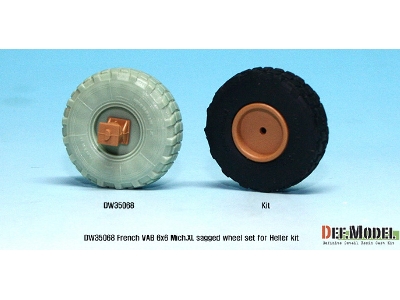 French Vab Sagged Wheel Set 1-mich. Xl (For Heller 1/35 6 Wheel Included) - zdjęcie 10