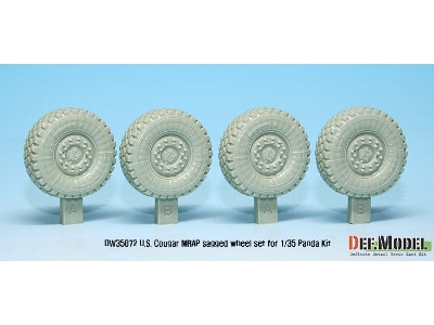 Us Cougar 4x4 Mrap Sagged Wheel Set (For Panda 1/35) - zdjęcie 2