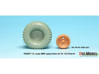 Us Cougar 4x4 Mrap Sagged Wheel Set (For Panda 1/35) - zdjęcie 5