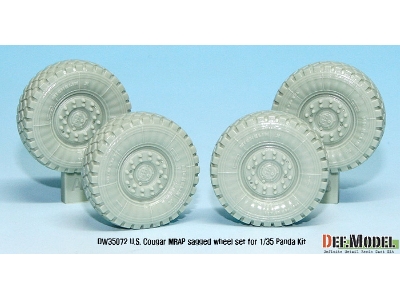 Us Cougar 4x4 Mrap Sagged Wheel Set (For Panda 1/35) - zdjęcie 7