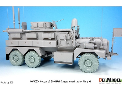 Us Cougar 6x6 Mrap Sagged Wheel Set - 2 Spare Wheel (For Meng 1/35) - zdjęcie 7