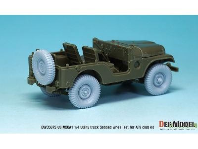 Us M38a1 4x4 Truck Sagged Wheel Set (For Afv Club 1/35) - zdjęcie 7