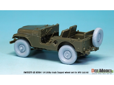 Us M38a1 4x4 Truck Sagged Wheel Set (For Afv Club 1/35) - zdjęcie 11