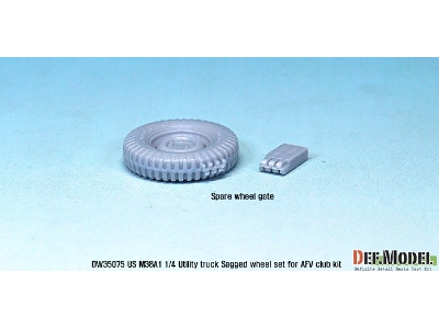 Us M38a1 4x4 Truck Sagged Wheel Set (For Afv Club 1/35) - zdjęcie 12