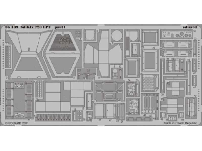 Sd. Kfz.223 LPF 1/35 - Hobby Boss - blaszki - zdjęcie 1 Sd. Kfz.223 LPF 1/35 - Hobby Boss - blaszki - zdjęcie 1