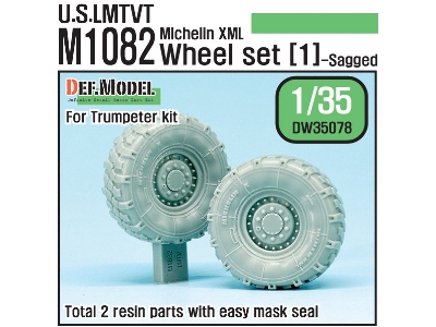 Us M1082 Lmtvt Mich. Sagged Wheel Set-1 (For Trumpeter 1/35) - zdjęcie 1