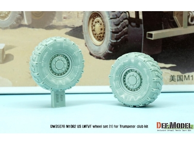 Us M1082 Lmtvt Mich. Sagged Wheel Set-1 (For Trumpeter 1/35) - zdjęcie 3