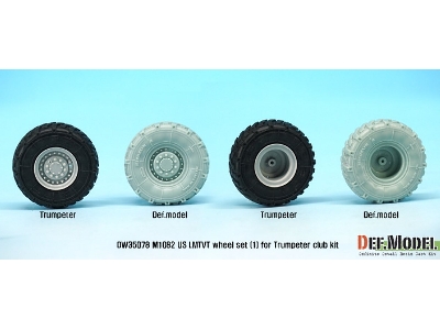 Us M1082 Lmtvt Mich. Sagged Wheel Set-1 (For Trumpeter 1/35) - zdjęcie 8