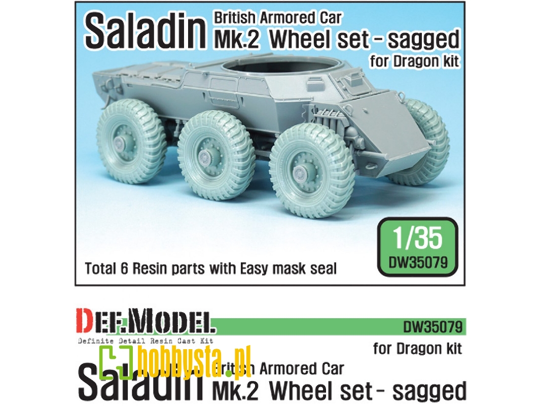 British Saladin Mk.Ii Sagged Wheel Set (For Dragon 1/35) - zdjęcie 1 British Saladin Mk.Ii Sagged Wheel Set (For Dragon 1/35) - zdjęcie 1