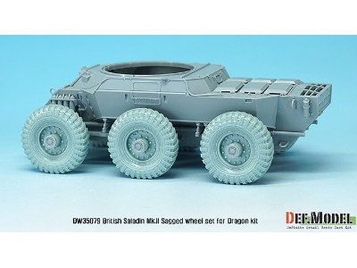 British Saladin Mk.Ii Sagged Wheel Set (For Dragon 1/35) - zdjęcie 7