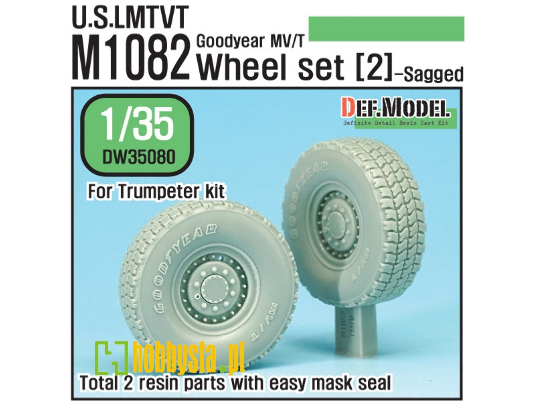 Us M1082 Lmtvt Gy Sagged Wheel Set-2 (For Trumpeter 1/35) - zdjęcie 1